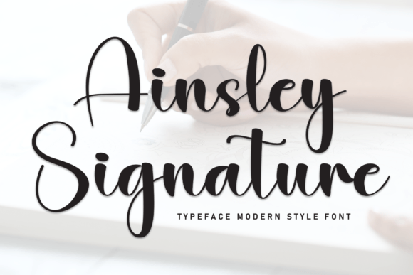 Ainsley Signature: The Elegant Script Font Every Crafter Needs