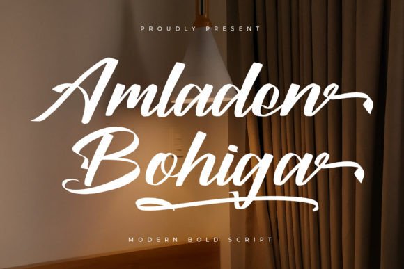 Amladen Bohiga: A Bold Script Font for Modern Brand Campaigns