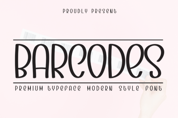 Barcodes: A Handwritten Font for Elegant Digital Branding