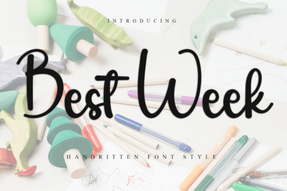 Best Week Font: An Elegant Script for Editorial Design