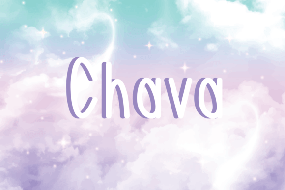 Chava: A Whimsical Handwritten Font for Crafters and Product Designers