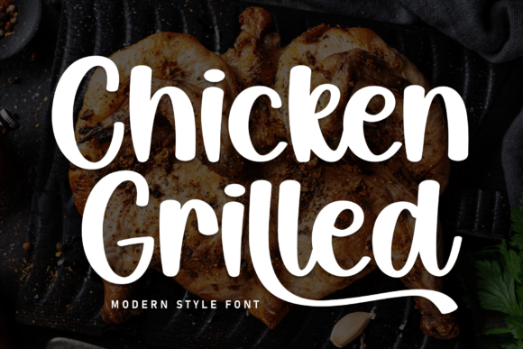 Chicken Grilled: A Sweet Handwritten Font for Thoughtful Editorial Design