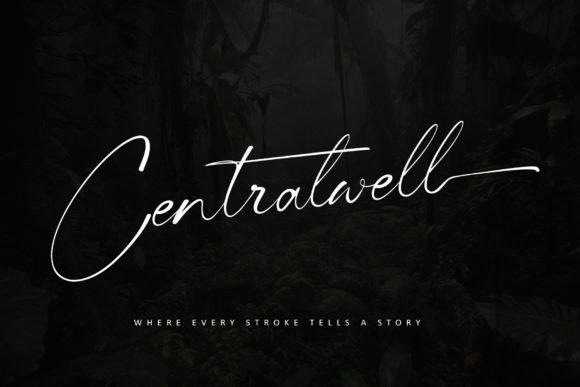 Crafting Elegance with Centralwell: A Handwritten Font for Real Makers