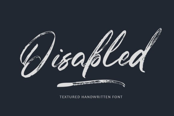 Disabled Font: Bringing Texture and Character to Real Branding Projects