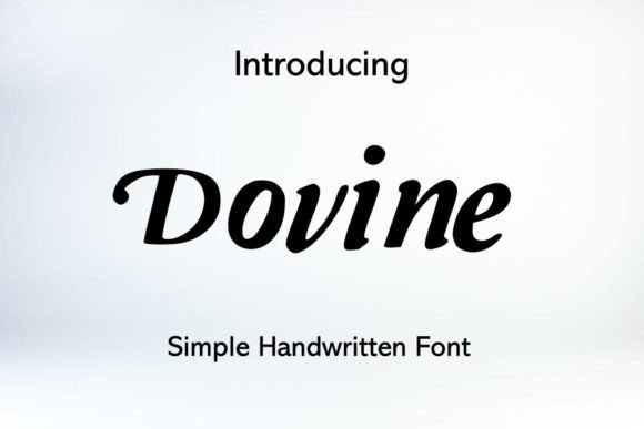 Dovine: A Handwritten Font That Elevates Modern Web Design