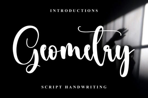 Geometry Font: Festive Script for Holiday Crafts