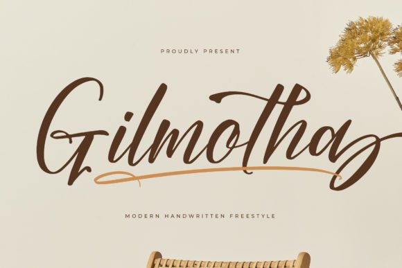 Gilmotha Font: Elegant Script for Handmade Products