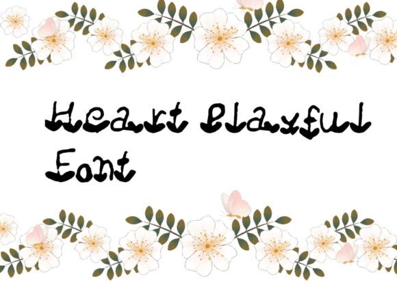 Heart Playful Font: Authentic Marker Style for Campaigns