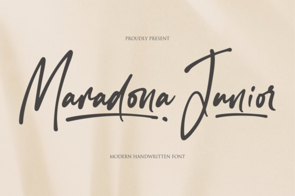 Maradona Junior: A Playful Handwritten Font for Small Business Branding