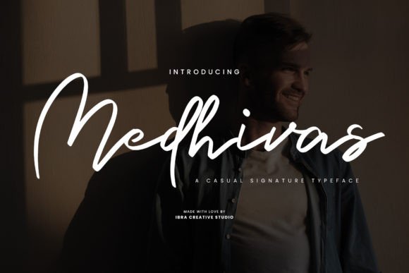Medhivas Font: Casual Signature Style for Crafters