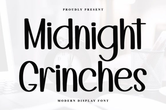 Midnight Grinches Font: Elegant Script for Makers