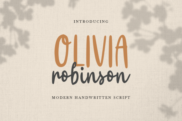 Olivia Robinson Font: Playful Branding for Small Business