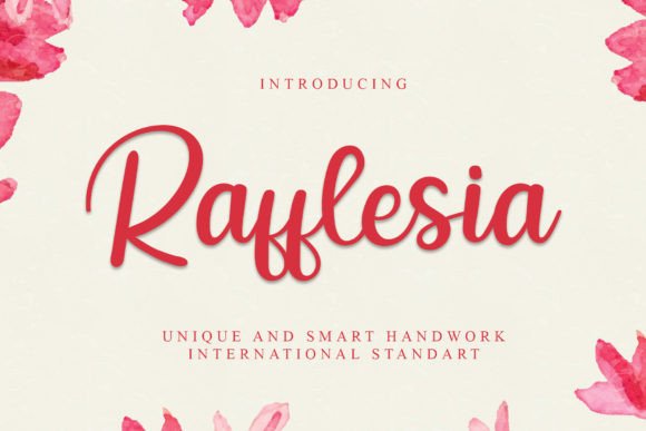 Rafflesia Font: Elevating Campaign Visuals with Elegant Script