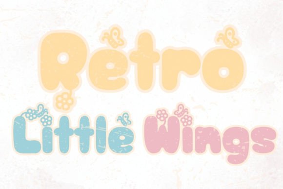 Retro Little Wings Font: A Whimsical Typeface for Editorial Design