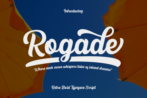 Rogade Font: Retro Script Charm for Handmade Labels
