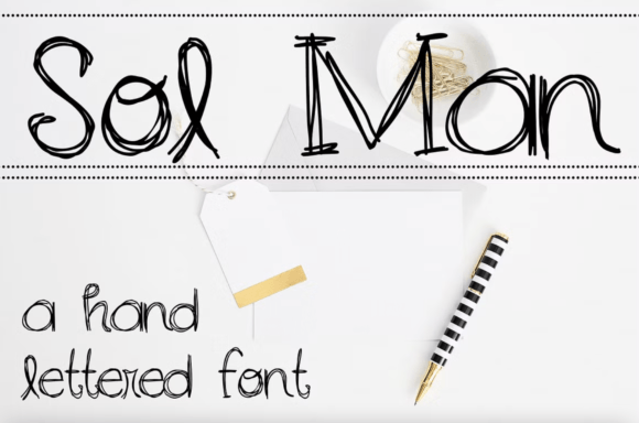Sol Man: A Handwritten Font That Brings Personality to Editorial Design