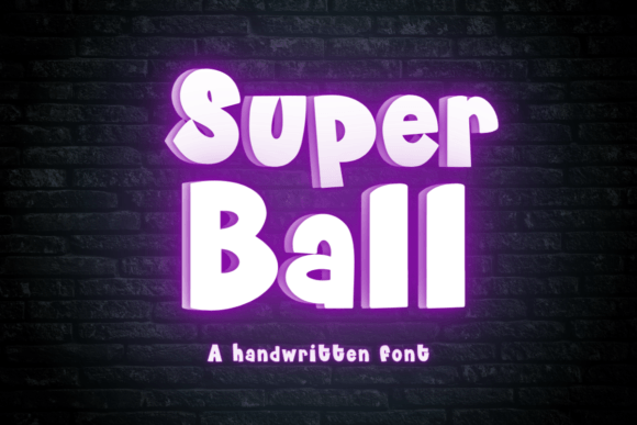 Super Ball Font: A Handwritten Typeface for Branding