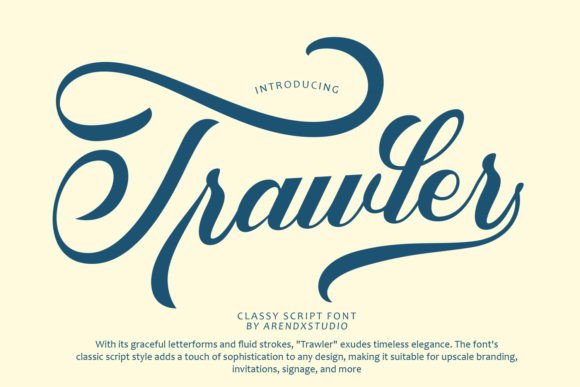 Trawler Font: Adding Elegance to Brand Identity Design