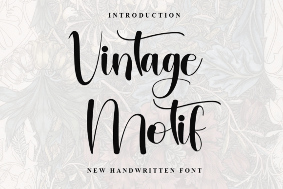Vintage Motif: A Playful Handwritten Font for Modern Marketing Design